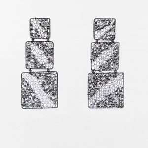 Zara jewel mesh earrings